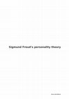 Sigmund Freud's personality theory Cover Page