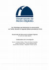 Research paper thumbnail of Los #hashtags que dominaron la conversación en Twitter durante el segundo debate presidencial 2018 Responsable del Observatorio de Medios Digitales