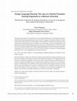 Research paper thumbnail of Foreign Language Planning: The Case of a Teacher/Translator Training Programme at a Mexican University