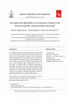 Research paper thumbnail of Journal of Algorithms and Computation An improved algorithm to reconstruct a binary tree from its inorder and postorder traversals