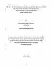 THE ROLE OF NON-GOVERNMENTAL ORGANISATIONS IN THE IMPROVEMENT OF LIVELIHOODS OF PEOPLE WITH DISABILITIES IN SOUTH SUDAN: A CASE OF NORTHERN BAREL GHAZAL-AWEIL Cover Page