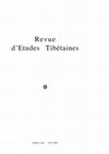 Revue d'Etudes Tibétaines Cover Page