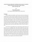 Research paper thumbnail of ANALISIS RELOKASI HIPOSENTER GEMPABUMI MENGGUNAKAN ALGORITMA DOUBLE DIFFERENCE WILAYAH SULAWESI TENGAH (Periode Januari-April 2018