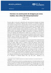 Research paper thumbnail of Hermes o la continuación de Antígona por otros medios. Una crítica del interpretativismo 1