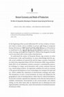 Research paper thumbnail of Bronze Economy and Mode of Production The Role of Comparative Advantages in Temperate Europe during the Bronze Age