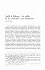 Apelle à Bologne : les stalles de fra Damiano à San Domenico Cover Page