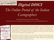 Digital DISCI. The Online Portal of the Italian Cartographers Cover Page