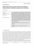 Research paper thumbnail of Global urban climate governance in three and a half parts: Experimentation, coordination, integration (and contestation