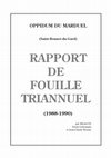 Oppidum du Marduel (Saint-Bonnet-du-Gard), rapport de fouille triannuel 1988-1990, Caveirac, 1990. Cover Page