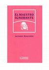 El Maestro Ignorante Ranciere Cover Page