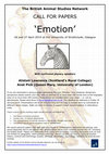 Research paper thumbnail of CFP The British Animal Studies Network 'Emotion'