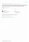 Research paper thumbnail of Laurdan Spectrum Decomposition as a Tool for the Analysis of Surface Bilayer Structure and Polarity: a Study with DMPG, Peptides and Cholesterol