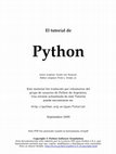 El tutorial de python Cover Page