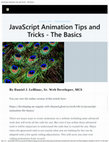 Research paper thumbnail of JavaScript Animation Tips and Tricks -The Basics