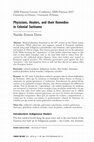 Natalie Zemon Davis, “Physicians, Healers, and their Remedies in Colonial Suriname,” Canadian Bulletin of Medical History, vol. 33, no. 1 (2016): 3-34 Cover Page