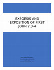 Exegesis and Exposition of First John 2.3-4.doc Cover Page