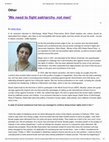 Research paper thumbnail of 'We Need to Fight Patriarchy, Not Men': Interview with Nobel Laureate Shirin Ebadi