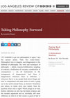 Taking Philosophy Forward Cover Page