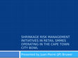 Research paper thumbnail of Shrinkage risk management initiatives in retail SMMEs operating in the Cape Town City Bowl