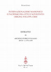 Internazionalismo massonico e pacifismo fra Otto e Novecento: origini, sviluppi e crisi, in «Archivio storico italiano», CLXXV (2017), n. 654, pp. 711-752. Cover Page