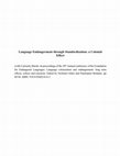 Research paper thumbnail of Language Endangerment through Standardization: a Colonial Effect