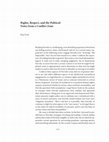 Research paper thumbnail of Rights, Respect, and the Political: Reading Derrida from a Conflict Zone