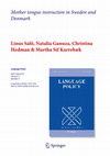 Mother tongue instruction in Sweden and Denmark: Language policy, cross-field effects, and linguistic exchange rates Cover Page