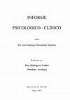 INFORME PSICOLÓGICO -CLÍNICO Eloy Rodríguez-Valdés (Psicólogo -Sexólogo Cover Page