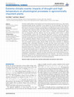 Extreme climatic events: impacts of drought and high temperature on physiological processes in agronomically important plants Cover Page