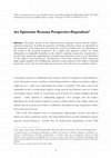 Research paper thumbnail of Are Epistemic Reasons Perspective-Dependent?