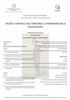 Research paper thumbnail of "Al servizio dell’Eccelso: capitani ed ufficiali del Consiglio di Dieci a Venezia tra XV e XVI secolo". Gargnano (BS), 19-20 Ottobre 2018, "Polizie e controllo del territorio: le permanenze nelle discontinuità"