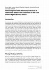 Research paper thumbnail of Lagia, A., I. Moutafi, R. Orgeolet, D. Skorda and J. Zurbach. 2016. Revisiting the Tomb: Mortuary Practices in Habitation Areas in the Transition to the Late Bronze Age at Kirrha, Phocis”. In Staging Death: Funerary Performance, Architecture and Landscape in the Aegean. pp. 181-206.