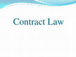 Contract Law Cover Page