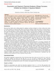 Research paper thumbnail of Gravimetric and Quantum Chemical Analysis of Brass Corrosion Inhibition by Inhibitors in Aqueous Medium