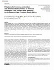 Polyphenolic Content, Antioxidant and Antimicrobial Activities of Vernonia mespilifolia Less. Used in Folk Medicine in the Eastern Cape Province, South Africa Cover Page