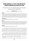 Research paper thumbnail of Modernidade e a nova vida: Brasil no cinema alemão nos anos 50 e 60/Modernity and a new life: Brazil in German cinema of the 1950/60s