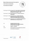 Research paper thumbnail of Berlin-Brandenburg Colloquium for Environmental History (Winter 2018-2019)