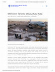 Research paper thumbnail of Memotret Toronto Melalui Kata Kata