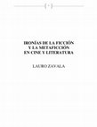 IRONÍAS DE LA FICCIÓN Y LA METAFICCIÓN EN CINE Y LITERATURA Cover Page