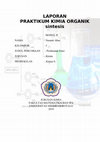 laporan praktikum kimia organik sintesis modul 2 (PEMBUATAN ESTER (n-butil alkohol) ) Cover Page