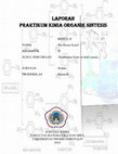 LAPORAN PRAKTIKUM KIMIA ORGANIK SINTESIS MODUL 2 (Pembuatan Ester) Cover Page