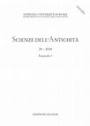 Research paper thumbnail of E. Lippolis, M. Cozzolino, C. D’Oronzo, R. Ferretti, W. Lollino, C.M. Marchetti, V. Parisi, Saturo (Ta)-Acropoli. La frequentazione tra VIII secolo a.C. ed età romana tardo-imperiale (Campagne di scavo 2014-17), in Scienze dell'Antichità 24.1, Roma 2018, pp. 231-293