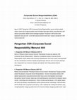 Research paper thumbnail of Corporate Social Responsibilities (CSR