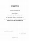 UNIVERSITA' DI PISA ACCADEMIA NAVALE TESI DI LAUREA IN STORIA CONTEMPORANEA E NAVALE LE OPERAZIONI ANFIBIE STATUNITENSI PER LA CONQUISTA DEGLI ARCIPELAGHI DELLE GILBERT E DELLE MARSHALL (NOVEMBRE 1943-FEBBRAIO 1944 Cover Page