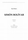 Research paper thumbnail of Articulo Karl Marx Simon Bolivar