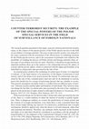 Research paper thumbnail of Counter-Terrorist Security: the Example of the Special Powers of the Polish Special Services in the Field of Surveillance of Foreign Nationals