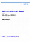 PERJANJIAN KERJASAMA OPERASI Cover Page