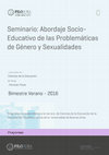 Ciencias de la Educación Seminario: Abordaje Socio- Educativo de las Problemáticas de Género y Sexualidades Cover Page