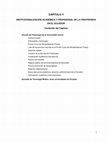 Research paper thumbnail of CAPITULO V INSTITUCIONALIZACIÓN ACADÉMICA Y PROFESIONAL DE LA FISIOTERAPIA