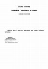 Research paper thumbnail of Valutazione delle condizioni ecologiche del FIUME TANARO PIEMONTE PROVINCIA DI CUNEO